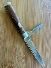 Vintage Majestic Cutlery Co. Germany 2-Blade Gunstock Pocketknife picture
