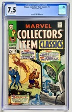 MARVEL COLLECTORS ITEM CLASSICS 17 ◉ CGC 7.5 * Doom Cover 1968 * NEW CASE 👀 picture