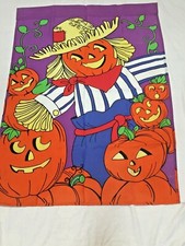 Halloween PUMPKIN SCARECROW PUMPKIN PATCH Garden Flag Decorative 29.5