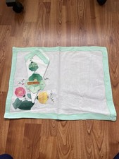 VTG Mid-Century Hand Embroidered Set Placemats & Napkins (4) Madrid Spain NEW picture