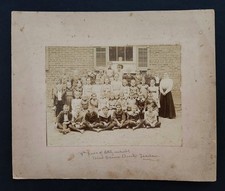 antique 4th GRADE LITITZ pa SCHOOL children CLASS PHOTO teacher LAURA BUCK picture