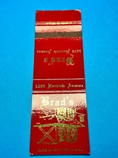 Vintage Matchbook Cover Brad's Restaurant Norfolk, Virginia MB157 picture