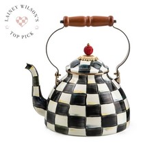 Mackenzie-Childs Courtly Check 3 Quart Tea Kettle picture