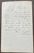 Antique 1816 Handwritten Cursive Personal Letter They Are Looking For Me picture