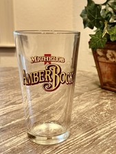 Michelob Amber Bock Beer Pint Glass 16oz Vintage Barware Drinking Glass Anheuser picture