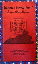 Virginia Youth, Sing Songs of Many Nations Methodist Youth Fellowship Song Book picture