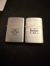 Two Vintage Zippo advertising Lighters picture