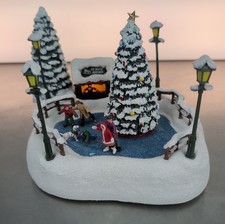 2024 Thomas Kinkade Teleflora  Oh What Fun Christmas Skaters picture