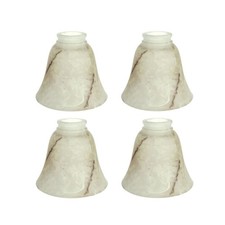 Ve 231084 Transitional Style Replacement Alabaster Glass Shade With Hand Painted picture