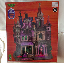 Lemax Spooky Town Macabre Mansion #65517 Illuminated Halloween House picture