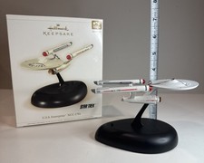 2006 Hallmark Keepsake Ornament Star Trek USS Enterprise NCC-1701 Display Stand picture