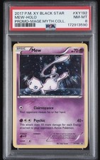 Pokémon 2017 Mew XY192 Holo Promo XY Black Star Promos English PSA 8 picture