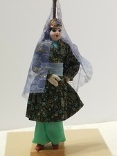 VINTAGE HANDMADE MONGOLIAN WOMAN FIGURINE 11