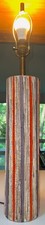 Vintage MCM RAYMOR Pottery Lamp Textured Mid Century Modern Lighting Italy 1960s picture