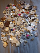 300 Vintage to Antique Mother of Pearl Buttons. picture