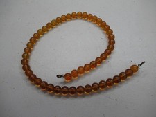 Vintage Amber Bead Strand - 24