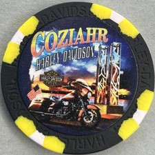 Harley Davidson Wide Print Poker Chip from Coziahr HD in Decatur, Illinois picture
