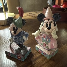 Disney Traditions Jim Shore Mickey & Minnie Mouse Princess - No Boxes picture
