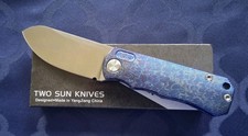 *NEW*🔥 TWO SUN Small Folding Knife w/M390 Blade & Titanium Handle  (TS349-M390) picture
