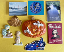 VTG+ Refrigerator Magnet Lot~Halloween, Precious Moments, Nascar, Fairy, Travel picture
