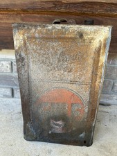 Vintage Gulf 5 Gallon Square Empty Transmission Oil Can Advertising Mancave picture
