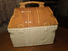 Vintage Mccoy Pottery Lunch Box Cookie Jar (Model 357) Ceramic picture