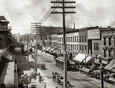 1901 KANSAS CITY Missouri Street Scene 8.5 X 11 PHOTO 238-D picture