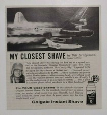1958 Colgate Instant Shave Advertisement picture