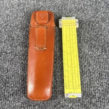 Vintage Pickett N600-ES Slide Rule Log Log Synchro-Scale, Leather Case USA picture