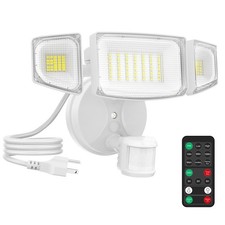 iMaihom Plug in Flood Light 65W Outdoor Motion Sensor Security Light, White picture