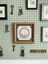 Vintage Framed Religious Art Print/wall Plaque Country Aesthetic picture