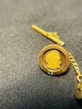 John Deere 10K Yellow Gold 5g Anniversary Award Pin Vintage picture