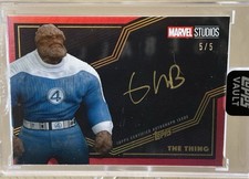 2026 Topps Marvel Vault Gold Laced Auto Ebon Moss-Bachrach The Thing 5/5 Omega picture