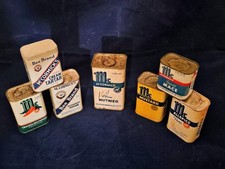 7 Vintage McCormick Spice Tins - Bee Brand picture