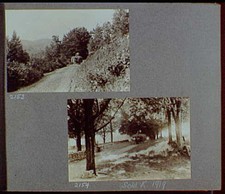Photo:1919 1920 Hay Wagon Men Dirt Road Tree Lined Road Rural Scene picture