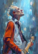 Flea - RHCP Art Card 1/1 PaintOholic Signed ONE OF A KIND - #12 picture