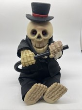 Vtg 1998 GEMMY Animated Skeleton Top Hat & Cane Sings PUTTIN ON THE RITZ - WORKS picture