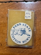 1972 Penn State 2 1/4 pin Pinback Button Cotton Bowl RARE picture