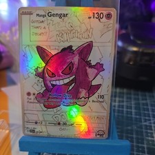 Custom Fanart Pokemon Manga Gengar Holo 20/86 picture