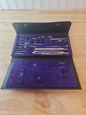 Vintage Dietzgen Universal Drafting Tool Set Germany US Zone INCOMPLETE Case picture