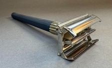 1973 Gillette Slim Twist T1 Safety Razor Blue Handle TTO Double Edge England picture