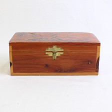 Vintage Great Smoky Mountains Cedar Storage Box picture