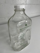 Glass Milk Bottles, new, With New Lids, labeled with out of business dairy. picture