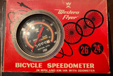 Vintage Western Flyer Bicycle Speedometer NOS in Box Western Auto Stores picture