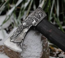 Hand Forged Steel Carpathian VALASKA Bush Craft Axe - Fully Functional &Historic picture