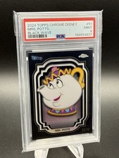 2024 Topps Chrome Disney Mrs. Potts #51 Black /10 PSA 9 picture