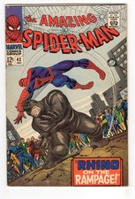 Amazing Spider-Man 43 1966 Marvel Comics VG- 3.5 1st Full App Mary Jane Rhino picture
