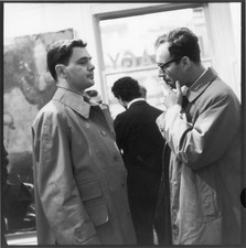 James Schuyler And Irving Sandler At Hartigan Opening 1959 OLD PHOTO picture