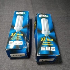 Lot Of 2 TT32/35 Eiko Compact Fluorescent 32W PL-T32W 35 4P ALTO CF32D TE IN 835 picture