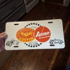 Bantam Car Club Booster License Plate American Bantam Austin Antique Classic picture